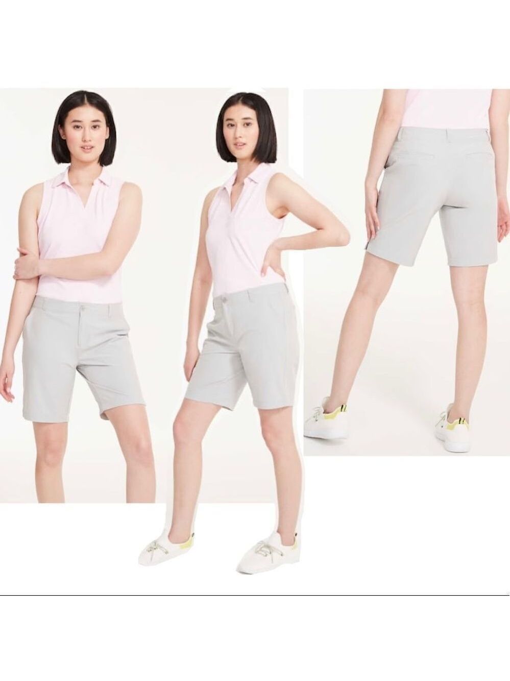 JOE fresh light gray Bermuda shorts Sz 8